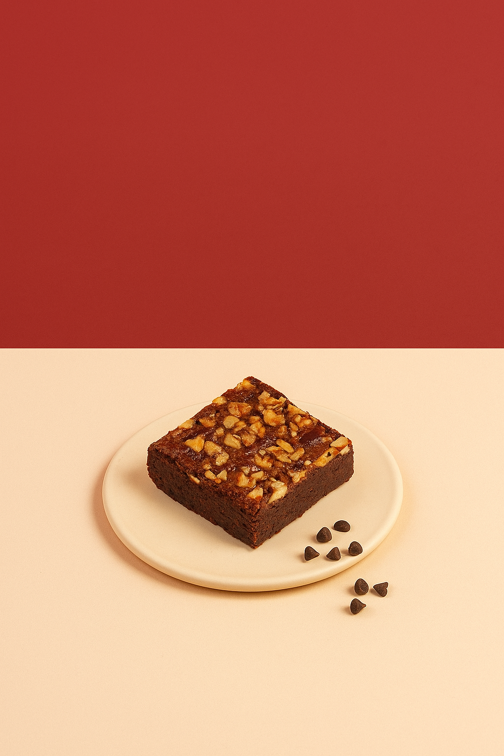 Warm Chocolate and Walnut Brownie