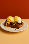 White Wine Chicken Mushroom Benedict