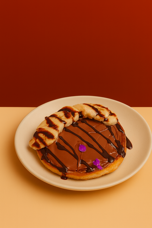 Nutella Banana Choco Pancakes